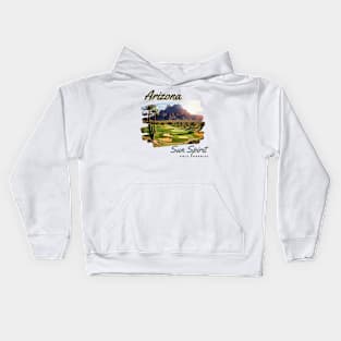 Arizona Sun Spirit Golf Paradise Kids Hoodie